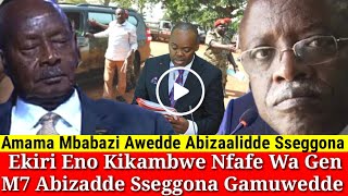 Eno kyika Nfafe Wa Gen Museveni Awedde Abizaalidde Hon Sseggona Asattira Atidde [upl. by Nitas]