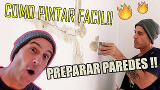 🔥Preparar PAREDES para PINTAR  PAINTINIG a Room [upl. by Cheung812]