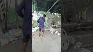 cement concrete pillar making mass production factory machine work skilltest worker [upl. by Wauters]