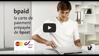 bpaid  carte de paiement prépayée de bpost  protection [upl. by Aeila]