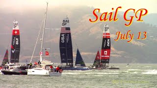 Sail Grand Prix SailGP 2024 Races in San Francisco One Day Before Final Race [upl. by Noral657]