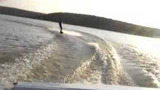 wakeboarding crash Busted Eardrum [upl. by Bergin]