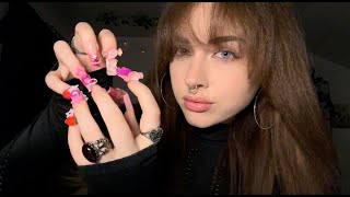 ASMR Relaxing Long Nails Tapping No Talking 💋💅🏻 [upl. by Kerk634]