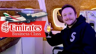 Emirates A380 Business Class Experience  Manchester to Dubai Travel VLOG [upl. by Platt]