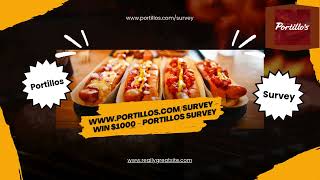 wwwportilloscomsurvey – Win 1000 – Portillos Survey [upl. by Koral]