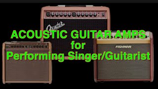 ACOUSTIC GUITAR AMPS for vocalguitar performance [upl. by Hadwyn913]