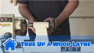 Wood Lathe Techniques  How to True Up a Wood Lathe [upl. by Magdau749]