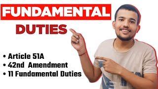 11 Fundamental Duties  Fundamental Duties in Article 51A  42nd Amendment  indian constitution [upl. by Arman142]