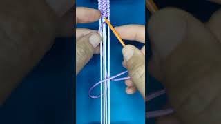 String Bracelet Pattern №15 Easy Bracelet Tutorial for Beginners [upl. by Diley]