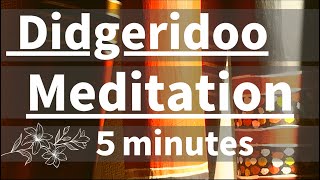 【Didgeridoo meditation 5minutes】 [upl. by Anaxor717]