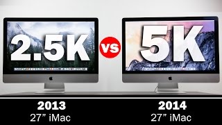 27quot 5k Retina iMac Vs 27quot 25K iMac InDepth Comparison [upl. by Adnoryt703]