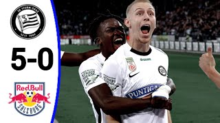 SK Sturm Graz vs RB Salzburg 50 Mika Biereth Goal All Goals and Extended Highlights [upl. by Fennell]