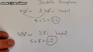 En Kolay Yüzdelik hesaplama yüzdelikhesaplamanasilyapilir yüzdelikhesaplamaformülü yüzdelikhesap [upl. by Chien]