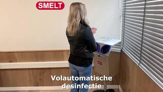 Nieuw De desinfectie automaat van Smelt Machinery [upl. by Milzie]