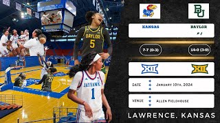 Kansas vs No 4 Baylor  Big 12  11024 [upl. by Eri673]