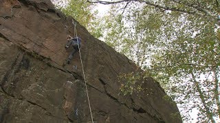 Rock Climbing in Sandstone MN [upl. by Airetak]