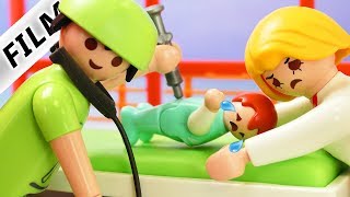 Playmobil Film deutsch  EMMAS ANGST VOR SPRITZEN  Panik vor Kinderarzt  Kinderfilm Familie Vogel [upl. by Ronyar]