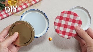 SUPERB Christmas decoration idea with jar lids  Easy you can make at home DIY Christmas decor [upl. by Zaob]