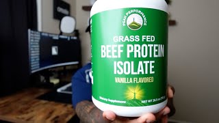 Peak Performance Grass Fed Beef Protein Powder Review [upl. by Eirellam812]