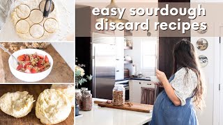 easy sourdough discard recipes  preparing for induction or waiting it out [upl. by Prestige950]