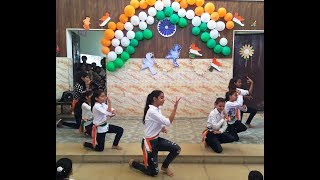 INDEPENDENCE DAY DANCE ON PATRIOTIC MASH UP NONSTOP 16 SONGS BY MPCS STUDENTS [upl. by Lerual]