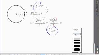 Mer om acceleration i cirkelrörelse [upl. by Soelch416]