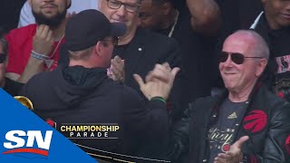 Raptors Fans Go Nuts For Introduction of NBA champs at Nathan Phillips Square [upl. by Forta586]