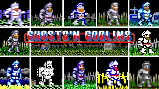 Ghost N Goblins  Versions Comparison HD 60 FPS [upl. by Rusell]