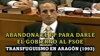 Tránsfuga del PP da presidencia de Aragón al PSOE 1993 Gomariz amp José Marco [upl. by Kered]