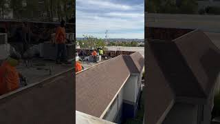 Flat Roof TearOff  Gravel RoofTorchDown roof flatroof roofsolution diy funny reroof [upl. by Htide]