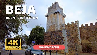 BEJA Alentejo 🇵🇹 – Walking Tour 4k – Portugal February [upl. by Pegasus]