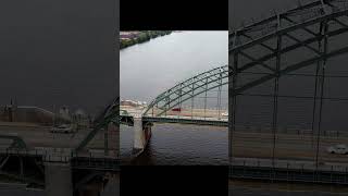 Tacony Bridge to Philly philadelphia philly pa drone bridge dronevideo tacony river water [upl. by Grati]