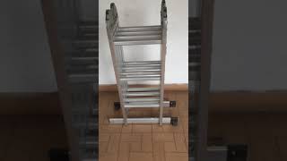 ESCALERA PLEGABLE EN ALUMINIO USADA EN CALI [upl. by Earized815]