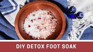 DIY Detox Foot Soak with Epsom Salt amp Apple Cider Vinegar [upl. by Flieger922]