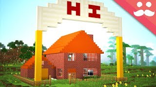 Transforming Vickys FIRST MINECRAFT HOUSE With Redstone [upl. by Kelby]