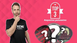 Notre TOP 3 des raquettes de padel puissantes [upl. by Pfosi]