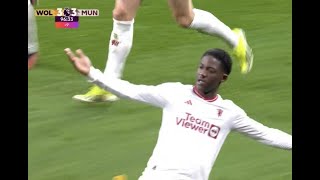 Mainoo Last Minutes Goal Vs Wolves [upl. by Eentrok]