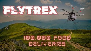 This Drone Just Reached 100000 Drone Food Deliveries in The US dronedelivery flytrex drone [upl. by Kcirdle]