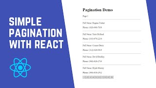 Simple React Pagination Using React Hooks [upl. by Oilicec]