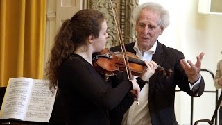 Mozart Violin Concerto no 4  1st and 2nd movements Benjamin Zander  Interpretation Class [upl. by Ahsiekal]