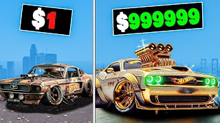 1 to 1000000 Hot Wheels Car in GTA 5 [upl. by Alset]