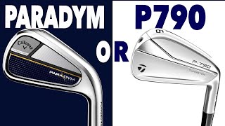 SHOCKINGLY DIFFERENT  Taylormade P790 vs Callaway Paradym irons [upl. by Fidellia]