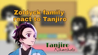 Zoldyck family react to Tanjirodemon slayerhunter x huntergacha life• 🥀🍃 [upl. by Ynnus]