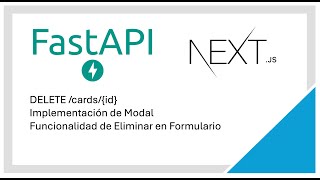 NextJS  FastAPI Delete function [upl. by Tri]