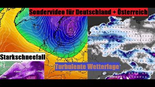 quotSondersendungquot für Deutschland und Österreich Turbulente Wetterlage bringt Regen Schnee und Sturm [upl. by Ellenehs999]