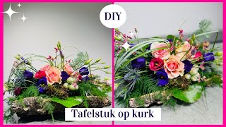 Natuurlijk bloemstuk op kurk 🌸🌿 WINACTIE 🤩✨‼️  Cursus Bloemschikken 201Carlein Tukkers [upl. by Inaffit701]