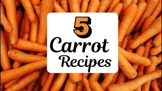 5 Plant Based Carrot Recipes  Vegan amp DairyFree [upl. by Osher]