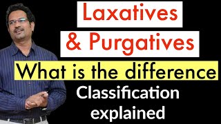 Laxatives amp Purgatives  What is the difference Classification of Purgatives [upl. by Finella]