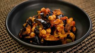 Healthy Lebanese Maghmour chickpea and eggplant stew [upl. by Koller]