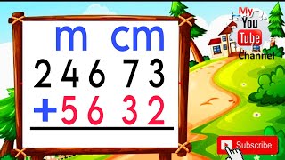 Addition  Metre and Centimetre  Addition m and cm  Class 3rd [upl. by Ydnes]